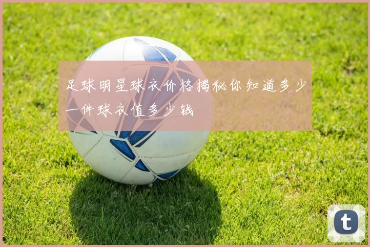 足球明星球衣价格揭秘你知道多少一件球衣值多少钱
