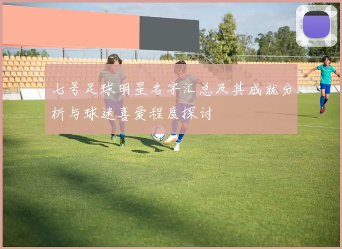 七号足球明星名字汇总及其成就分析与球迷喜爱程度探讨